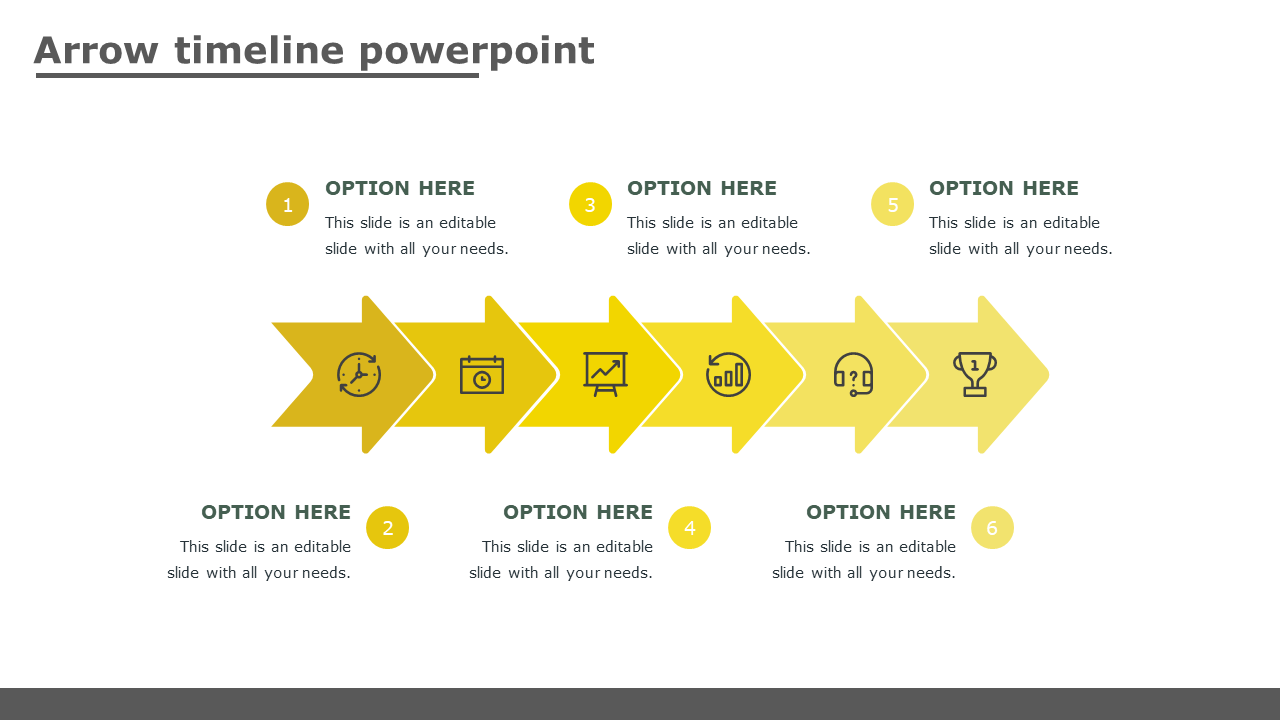Free - Arrow Timeline PowerPoint and Google Slides Themes